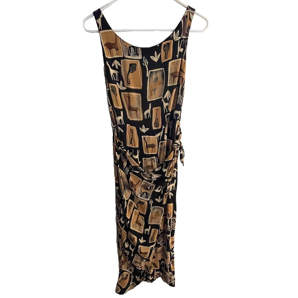 Mica Vintage Sleeveless Wrap Dress Size 4 EUC